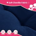 thumbnail image 3 of Millsilo Indoor Bench Cushion 45" x 18" x 4", Thick Tufted Cushion with Non Slip Bottom for Window Seat & Entryway Bench, Blue, 3 of 7