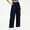 Navy, variant on Vivianyo HD Women's Cargo Trousers, Drawstring Elastic Waist Wide Leg Pants with Multi Pockets for Women, Women's Navy, Sizes S-3XL