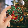 thumbnail image 2 of Mandolin Ornaments Ceramic For Christmas, Stained Glass Ornaments Ceramic Christmas 2025, 2 of 7