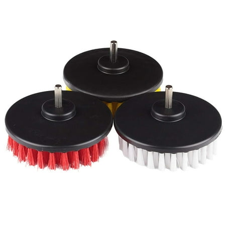 

3 Piece Scrub Brush Power Drill Cleaning Brush Cleaner Combo Tool Kit Perfect for Cleaning Grout