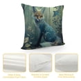 thumbnail image 4 of Orinice Fox Bird Forest Graphic Decorative Throw Pillow Cover for Home Couch Living Room Bed Sofa - Aesthetic Decor for Car Bedroom - 1PC 18x18in, 4 of 5