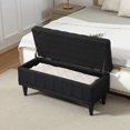thumbnail image 2 of HOMCOM Banc de Rangement à Dessus Rabattable, Banc Ottoman de Bout de Lit, Noir, 2 of 10