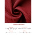 thumbnail image 6 of DARING DIVA Women's Tweed Short Jacket Crewneck Cropped Blazer L Red, 6 of 6