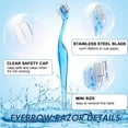 thumbnail image 4 of 6Pcs Eyebrow Razor Mini Eyebrow Razor Trimmer Female Face Shaver Lip Hair Remover with Precision Cover Small Shaver for Women Makeup Face Care Tools(Blue, Pink, Black), 4 of 6