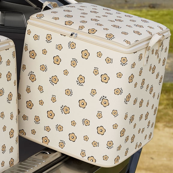 Vrorvz Moving Bags Heavy Duty with Reinforced Handles for Oversized Clothing Quilts And Travel Storage Long Lasting Double Zipper Design for College Dorms and Camping 23.6"x19.7"x19.7" Beige