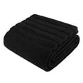 thumbnail image 5 of American Soft Linen Luxury 35x70 Jumbo Large Bath Towel, 100% Cotton Turkish Bath Towel Sheet, Black, 5 of 9