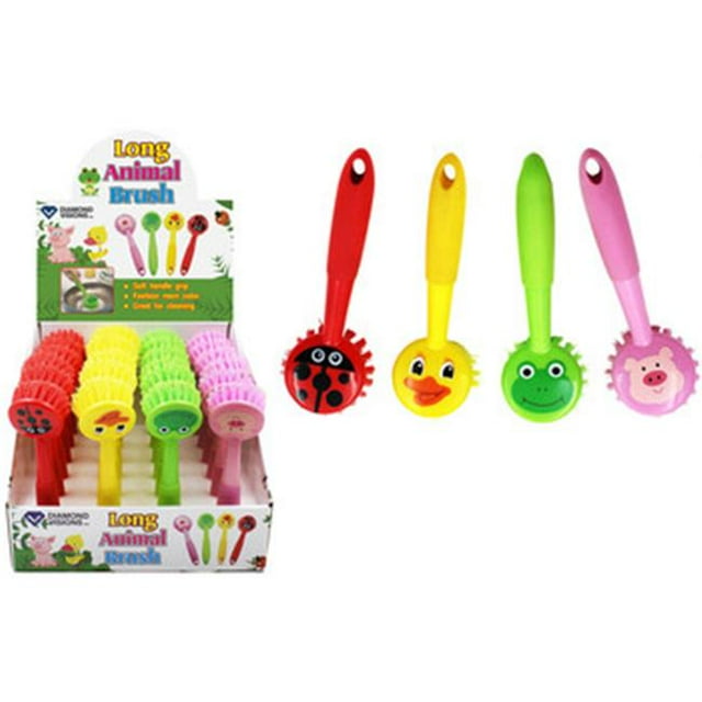DDI 1988221 Brosse à Récurer à Long Manche pour Animaux Boîte de 24