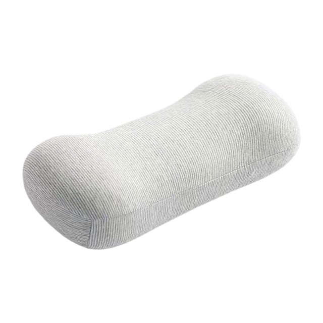 DOLITY Camping Ergonomic Supportive Pillow for Airplane Sleeping Adults Light Gray