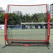 Lowest Price Clearance! Hascon Red Batting Training Net Batting Net Baseball Softball Practice Net with Bow Frame Bag by