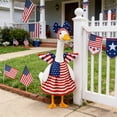 thumbnail image 4 of Independence Day Porch Goose Outfit, Patriotic Lawn Goose Costume Decor for 4th of July Front Porch Patio Garden Decoration Festive Goose Attire Set, 4 of 6