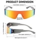 thumbnail image 4 of Gafas de sol FEISEDY sin montura estilo futurista Y2K envolventes B2927, 4 of 8