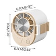 thumbnail image 3 of Weloille Ventilateur de Taille à Pince 1 Pce, Ventilateur Portable Mains Libres Portable, 3 Vitesses Réglables Rechargeable par USB, pour Travail Extérieur Randonnée Camping Cour Travail Usage Quotidien, 3 of 8