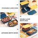 thumbnail image 3 of 1pc estilo japonés de doble capa bento caja crisis de caja de cajas de almuerzo para hogar, 3 of 5