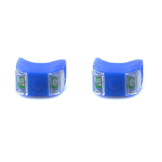 Naiovety Luz de silicona para bicicleta, linterna resistente al agua, alto brillo, resistente al desgaste, 2 luces LED para Flash, manillar, Type4 NO4