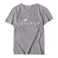 thumbnail image 4 of Birdeem T-Shirt Imprimé Mode pour Femmes Manches Courtes Blouse Col Rond Hauts Décontractés, 4 of 4