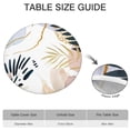 thumbnail image 6 of 44in Round Tablecloth with Elastic Edge, Waterproof Fitted Table Cover for 36-44" Tables, Boho Theme Polyester Reusable Table Cloths Wipe Clean for Picnic, Dining, Outdoor Use and Party Decor, 6 of 7