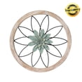 thumbnail image 2 of Wooden Farmhouse Wall Decor 11.81x11.81inch Round Hanging Decoration for Bedroom Home Living Room Kitchen Office Decor (Green), 2 of 8