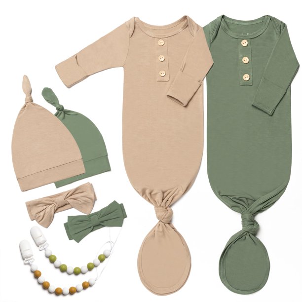 Set de batitas para bebé Noah Baby 2 piezas con gorrito y diseño anudado
