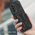 thumbnail image 5 of Case for Galaxy A42 5G,Military Grade [Built-in Kickstand] with Card Holder Dual-Layer Design Heavy Duty Shockproof Protection Phone Case for Samsung Galaxy A42 5G (Black), 5 of 18