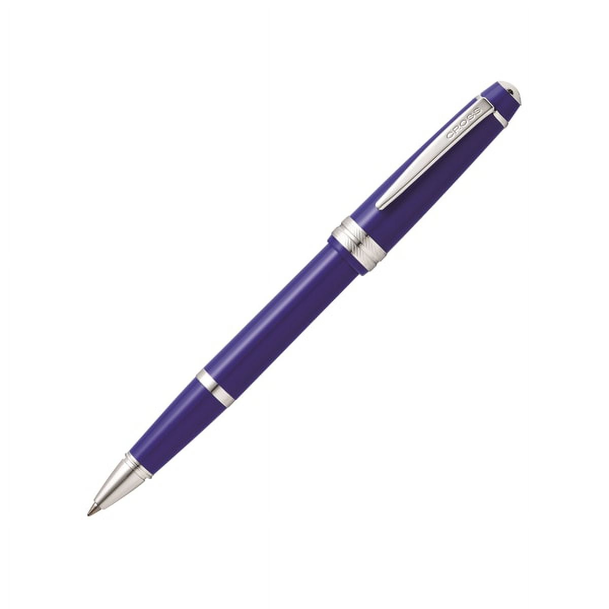 Cross® Bailey Light Rollerball Pen, Fine Point, 0.5 mm, Blue Barrel, Black Ink
