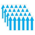 thumbnail image 1 of Uxcell Paquete de 4 Adhesivos Flecha Impermeables de 4 x 1 pulgadas para Marcado de Paredes/Señal de Tráfico [Azul], 1 of 6