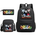 thumbnail image 3 of Cuphead Anime Backpacks Sets, Cartoon Laptop Backpack with Lunch Bag and Pencil Case Daypack 3D Printed 1/3 Piece Set for Mens/Womens, 3 of 10