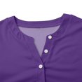thumbnail image 4 of Womens Tops Button Long Sleeve T Shirt Round Neck Casual Tunic Top Blouses For Women, 4 of 7