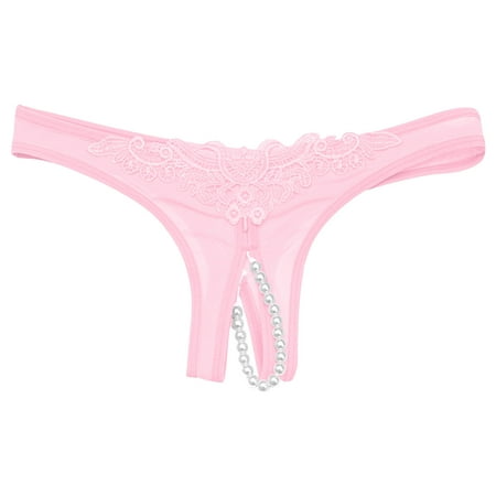 TIHLMK Thong Shapewear for Women Briefs Underwear Clearance Women Lace Underwear Lingerie Thongs Panties Ladies Underwear Underpants Gifts for Women Pink Underwear