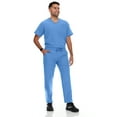 thumbnail image 3 of Hey Scrubs Set Men Stretch V-Neck Scrub Top and Six Pocket Tapered Pant Bundle, Elastic Waistband Scrubs for Men, 3 of 4