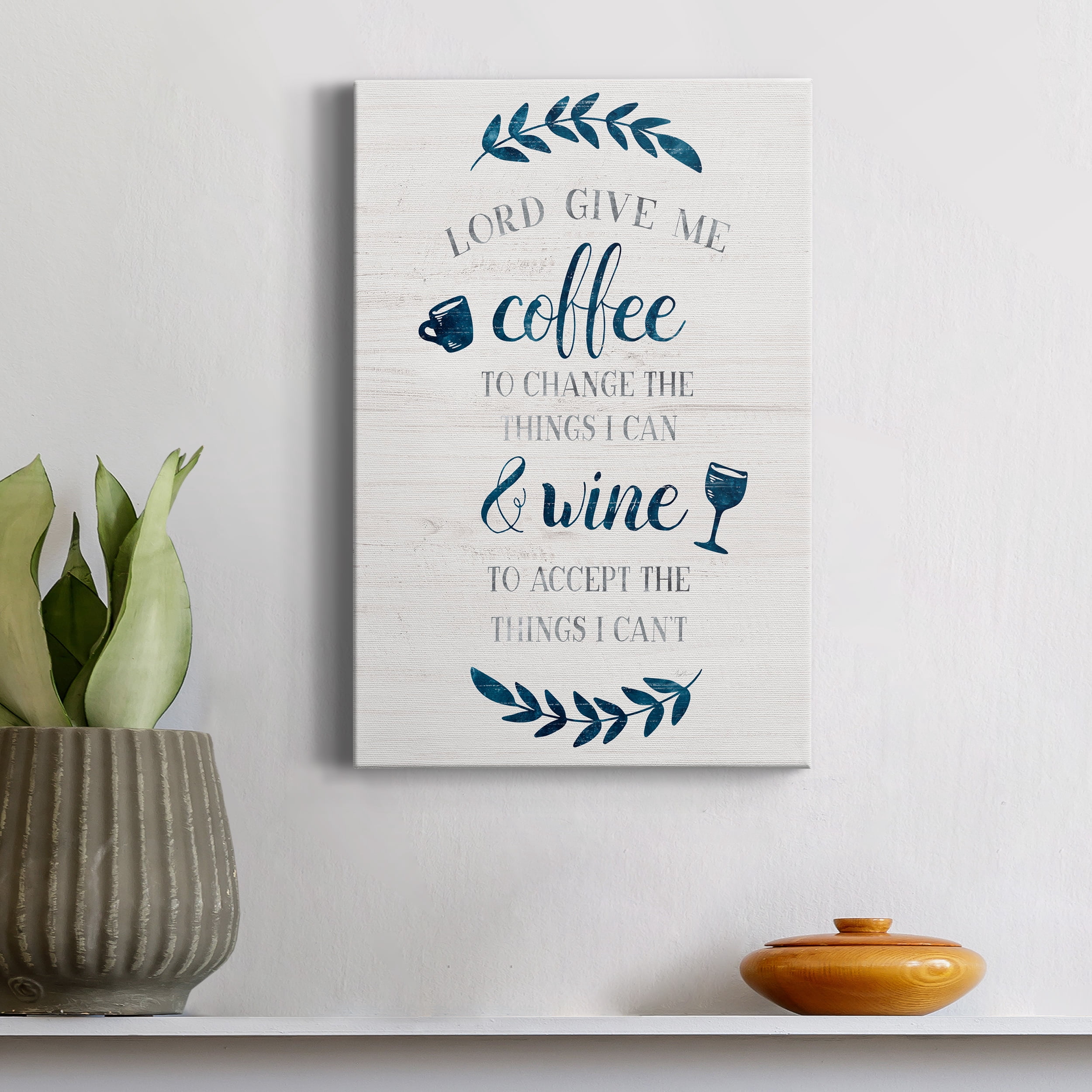 Coffee & Wine Premium Gallery Wrapped Canvas - Ready to Hang - 24 x 36