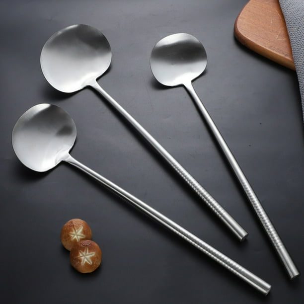 unbranded Herramienta De Cocina Spátula Metálica Para Uso Doméstico Con Mango Antideslizante