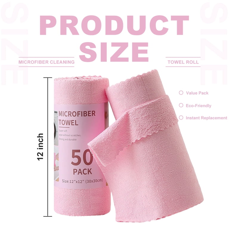 Jessy Home Reusable Microfiber Cleaning Cloths, 100 Sheets photo 6