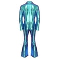 thumbnail image 7 of Sxiwei Mens Movie Star Jumpsuit Sequins Singer Dancer Leotard Bodysuit Halloween Fancy Dress up Blue M, 7 of 7