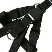 Vibrant Life Nylon Adjustable Step-In Dog Harness, Black, L