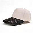 thumbnail image 5 of Retro Trucker Hat for Men And Women Adjustable Breathable Sun Headwear Leopard Print Contrast Brim Casual Stylish Cap for Summer Outdoor Daily Wear Dark Gray One Size, 5 of 5