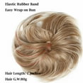 thumbnail image 6 of Benehair Messy Curly Hair Extensions Bun Scrunchies Wrap on Ponytail Updos Large Thick Donuts Hairpiece for Woman, 6 of 8