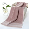 thumbnail image 3 of AuroraX Anti-Microbial Bath Towels Cotton Pill Resistant Rose Gold Ultra-Absorbent Bath Towels Soft for Women,Men,Home,Bathroom,Hotel, 3 of 5