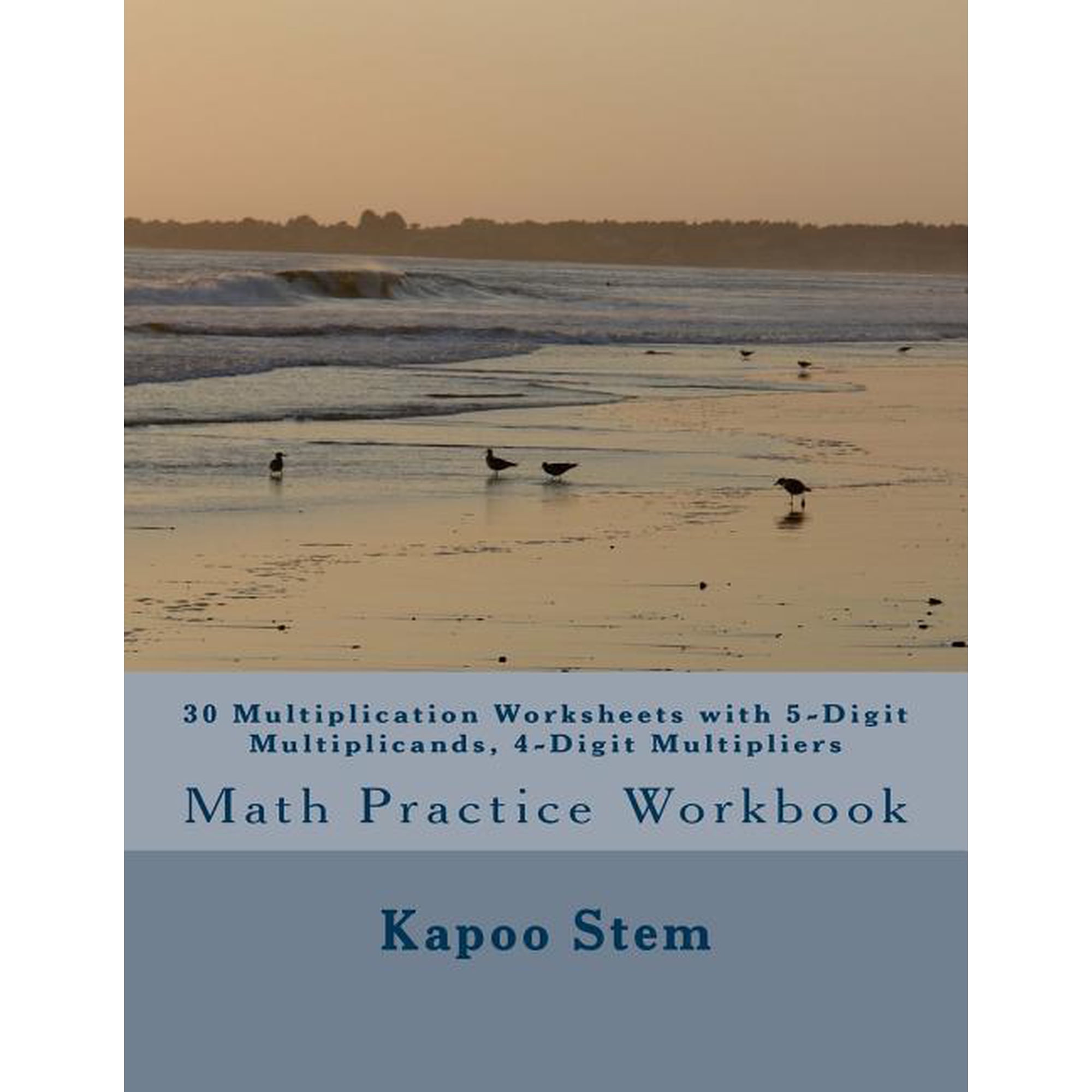 30 Multiplication Worksheets with 5-Digit Multiplicands, 4-Digit Multipliers: Math Practice Workbook
