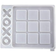XUWSSF DIY Silicone Molds, X O Mold Board Game Silicone Resin Mold Kit for Epoxy Resin Game Mold