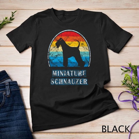 Miniature Schnauzer Vintage Design Dog Unisex S-5XL T-Shirt