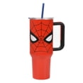 thumbnail image 1 of Marvel Spider-Man Logo Grand Design Visage Gobelet en Acier Inoxydable 40 oz avec Poignée et Paille, 1 of 7
