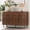 4 doors-Brown, variant on HLR 31.4" Accent Cabinet, 2 Doors Sideboards and Buffets Cabinet with Storage for Living Room, Brown