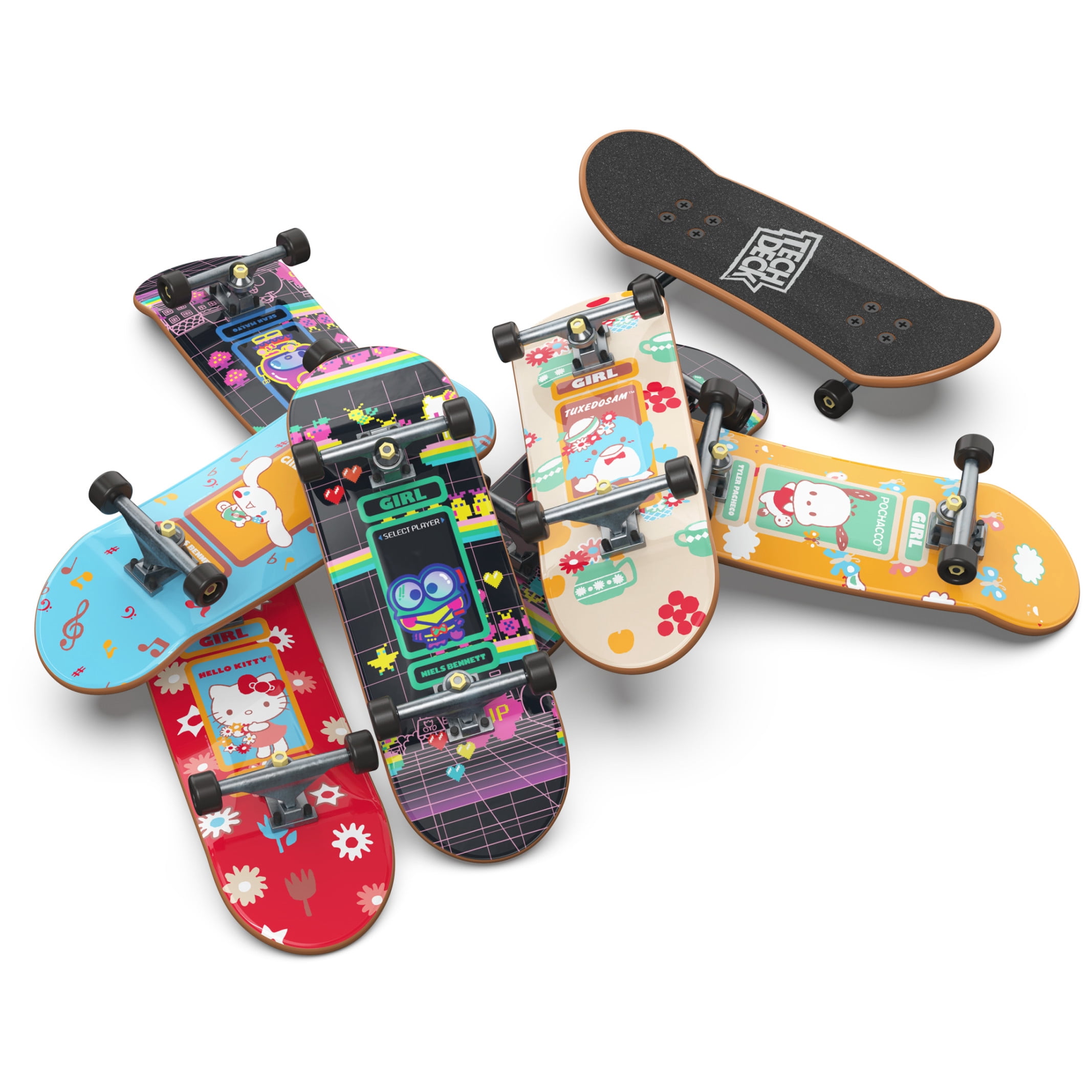 Tech Deck Powell Peralta Sk8shop Bonus Pack with Ramp, Includes 8 Fingerboards, for Ages 6 and up