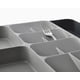 thumbnail image 3 of Bandeja organizadora de cajones de cocina para cubiertos y utensilios, expandible, gris, 3 of 5