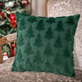 thumbnail image 4 of GIRACOA 4Pcs Christmas Tree Plush Pillow Covers (18x18 Inch) - Soft Fluffy Holiday Decor for Sofa, Bedroom, Living Room, 4 of 7
