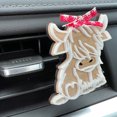 thumbnail image 1 of Scottish Cattle Cow-Shaped Aromatherapy Car With Love Stone Creative Perfume Car Diffuser Perfume Clip Conditioning Car Interior Accessories, 1 of 8