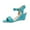 Sky Blue, variant on OAVQHLG3B Sandals for Women Women's Solid Color Round Toe Wedge Heel Buckle Suede Low Top Sandals Shoes