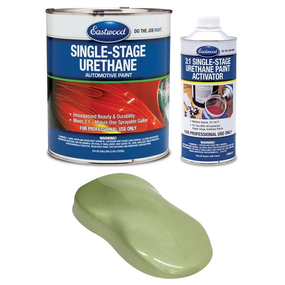 Eastwood 3:1 Agave Green Metallic Single Stage Urethane Automotive Spray Paint 1 Sprayable Gallon Kit