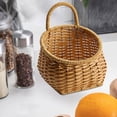 thumbnail image 4 of Cesta de almacenamiento para cocina, cestas para colgar en la pared, cestas de frutas decorativas tejidas a mano para verduras, artículos diversos, Estilo B, 4 of 7