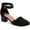 Black MC, variant on Style & Co. Womens Alinaa  Microsuede Round Toe Ankle Strap